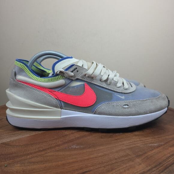 Nike Waffle One Coconut Milk Crimson Royal Mens White Size 9.5 Shoes DA7995-101 main image 4